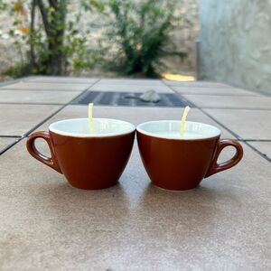 Handmade candle, roasted chestnut/ Teacup candle